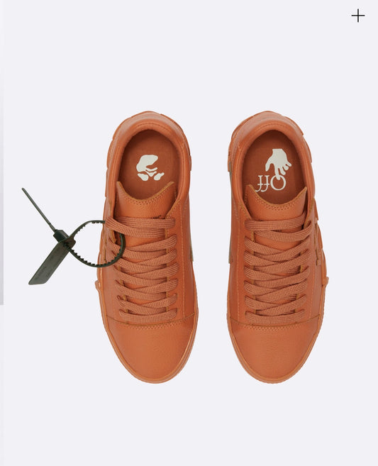 Off white leather sneakers